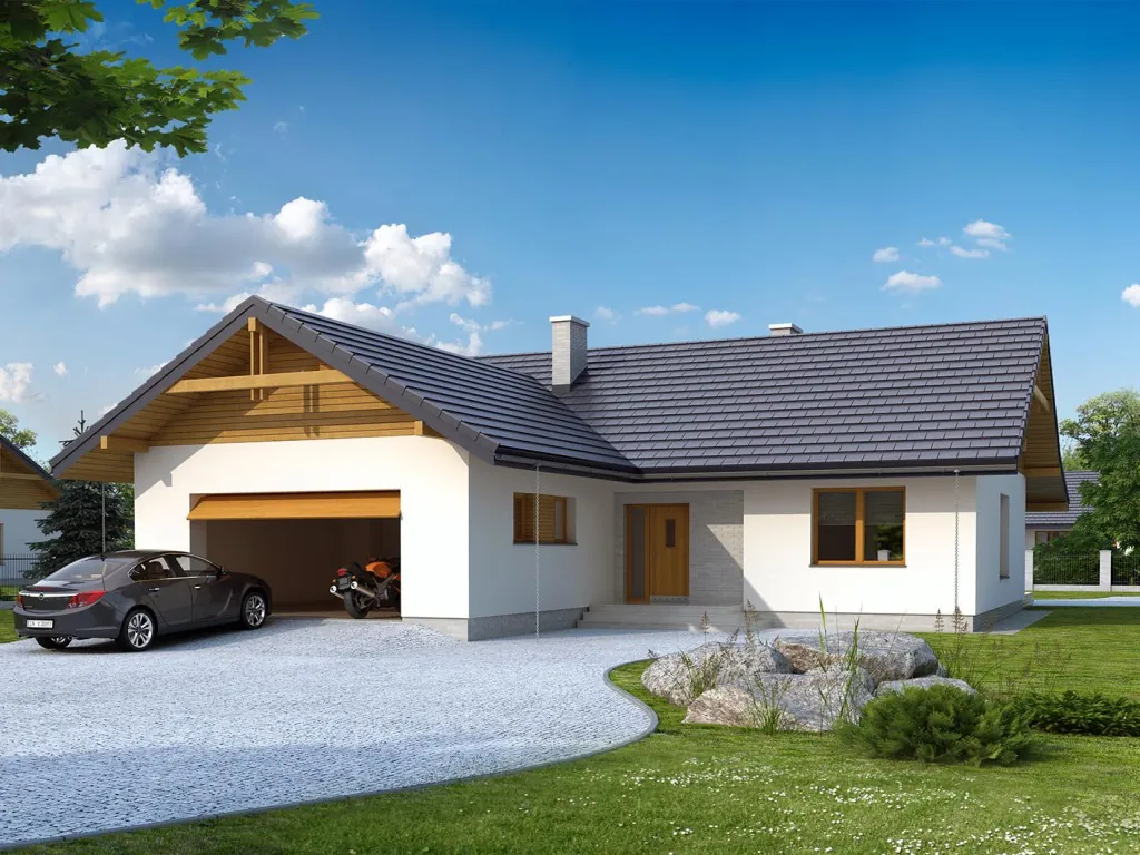Проект дома «Абрис 2» 109,6 м², визуализация