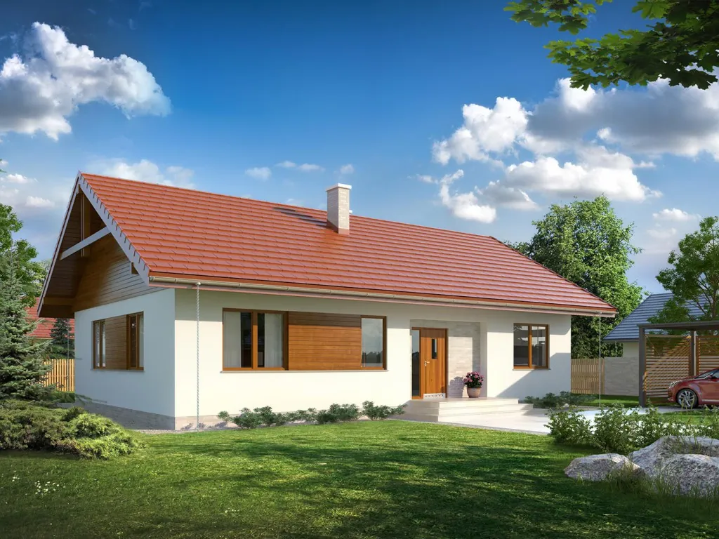 Проект дома «Абрис» 108,5 м², визуализация