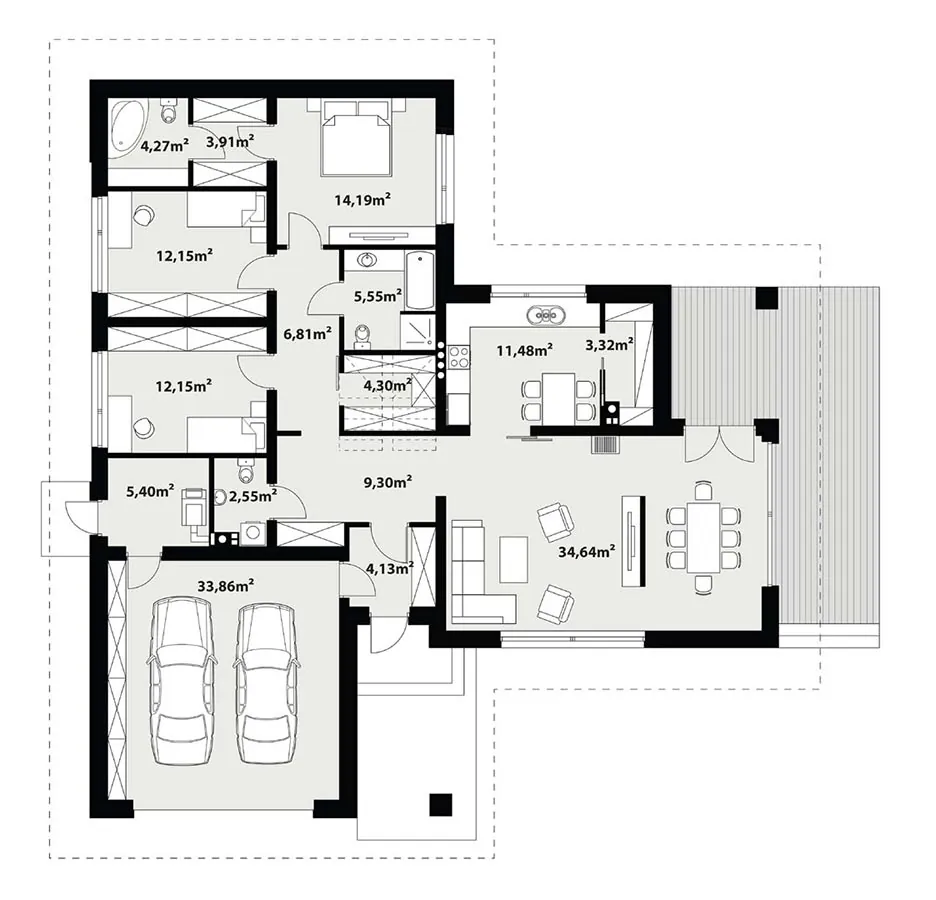 Планировка дома «Арго 2»