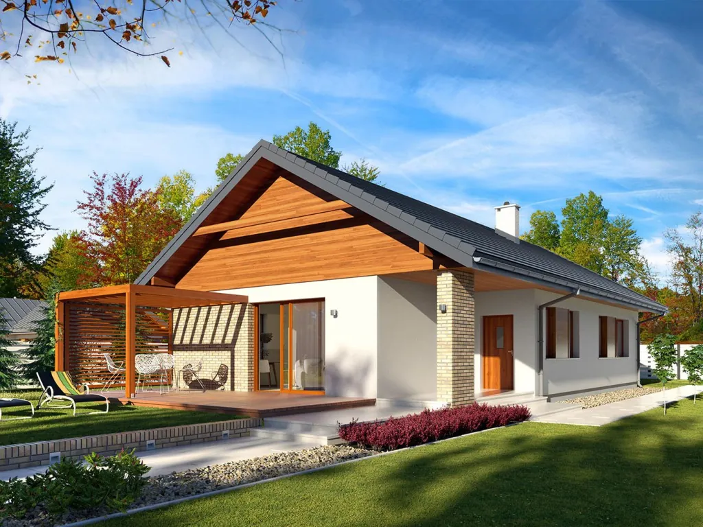 Проект дома «Берг» 114,5 м², визуализация