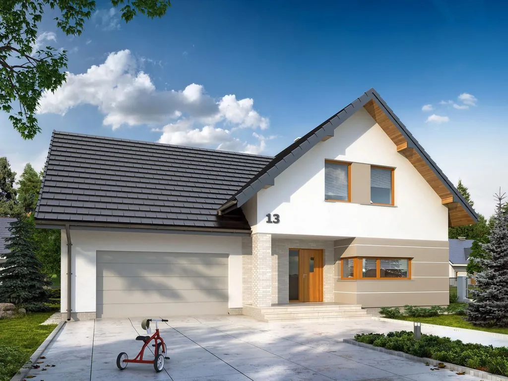 Проект дома «Диас 2» 142,9 м², визуализация