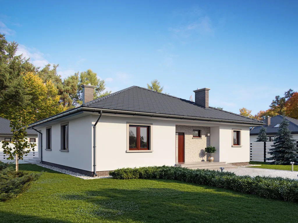 Проект дома «Интер» 140,6 м², визуализация