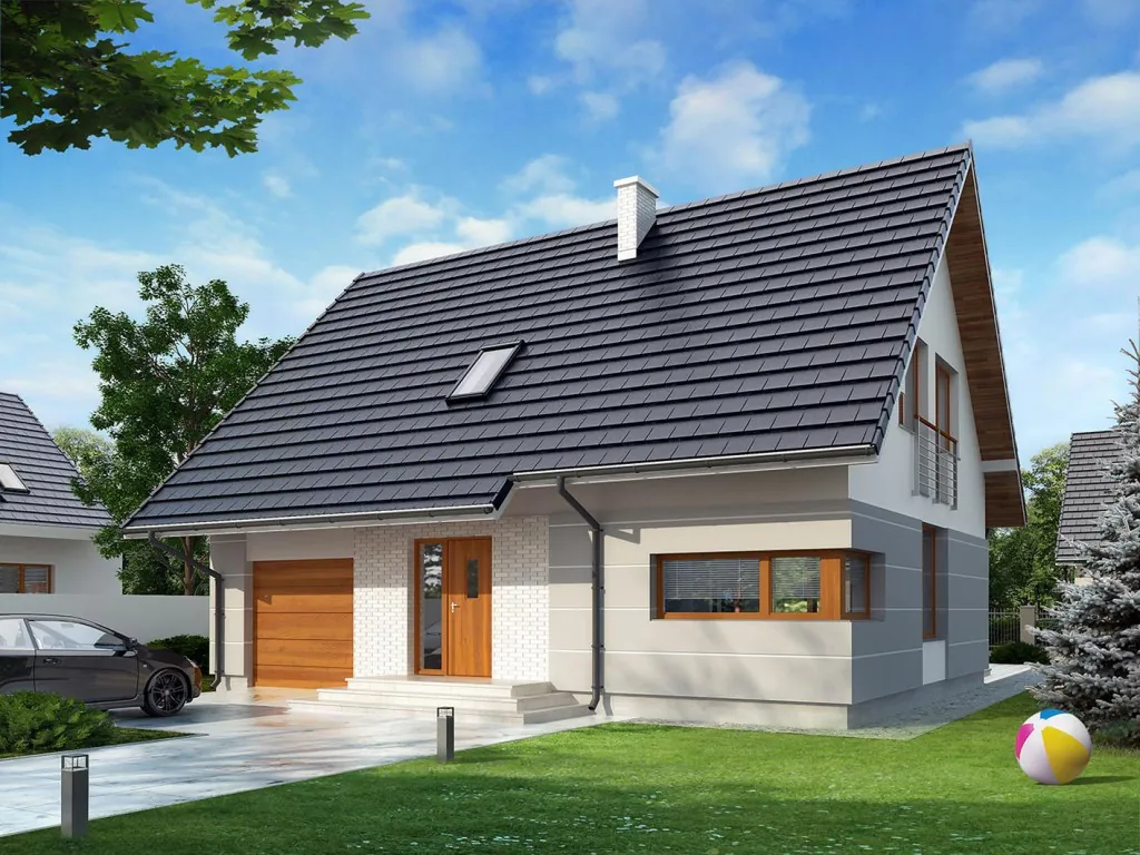 Проект дома «Каплан 3» 124,3 м², визуализация