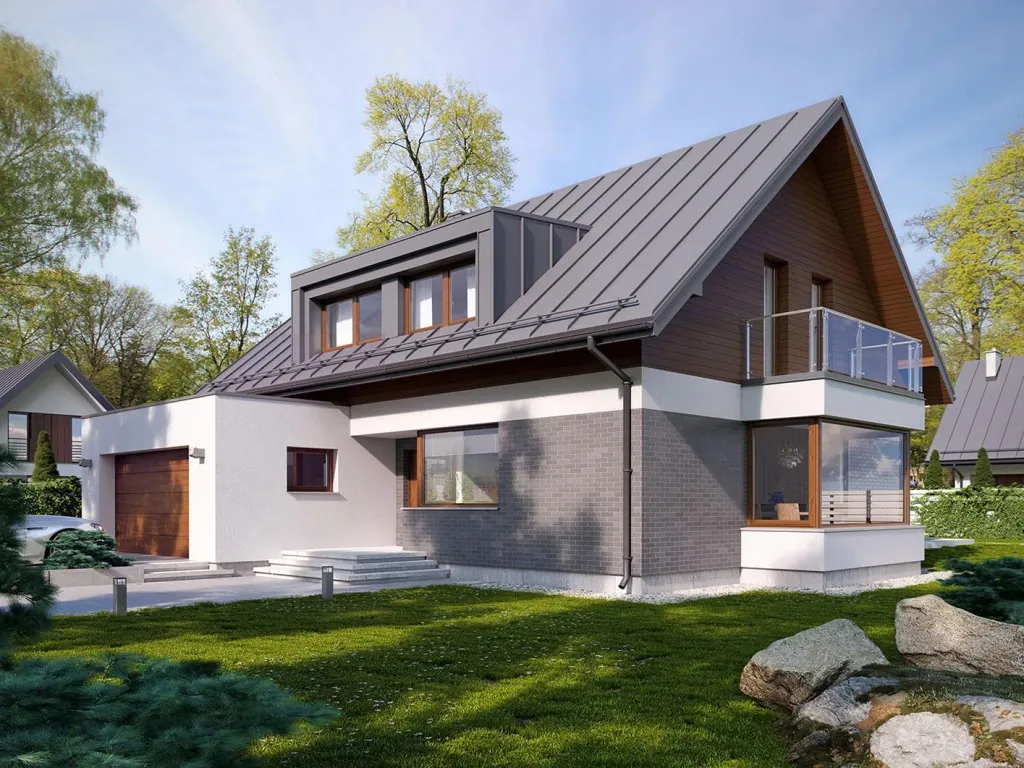Проект дома «Лотос» 162,5 м², визуализация