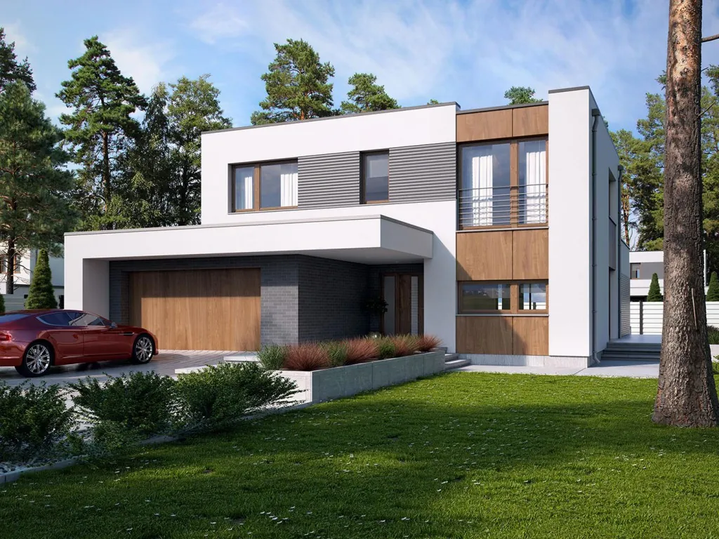Проект дома «Милтон» 190,7 м², визуализация